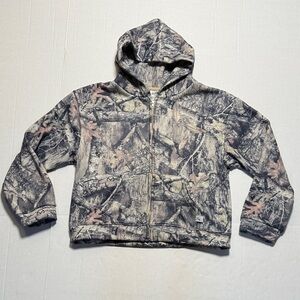 AKIMBO Men's Real Tree EDGE Camouflage Full Zip Hoodie Made in LA Outdoor Size M
